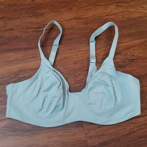 Wacoal Blue Gray Chic Feminine Classic Quiet Luxury Comfy Unlined Bra Size 36DD